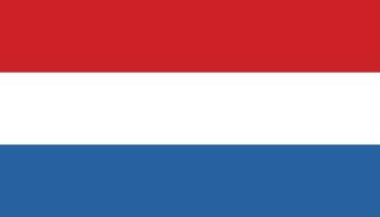 Niederlande Flagge Symbol im eben Stil. National Zeichen Vektor Illustration. politisch Geschäft Konzept.