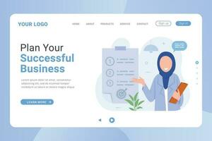 landning sida professionell företag rådgivare tillhandahåller lösningar för företag vektor