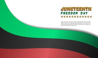 Juniteenth Freedom Day Hintergrunddesign vektor