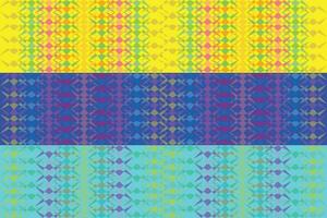 etnisk sicksack- mönster i retro färger, aztec stil sömlös vektor bakgrund
