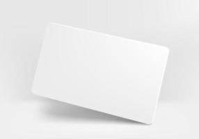vitt blankt visitkort på ljus bakgrund vektor