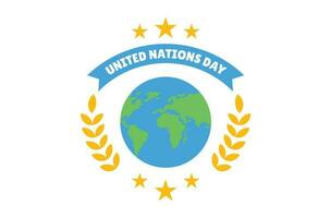 Illustration International Tag von vereinigt Nationen Vektor Illustration