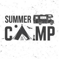 Sommer Camp. Vektor-Illustration. konzept für hemd oder logo, druck, stempel oder t-stück. vektor