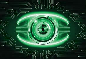 Hintergrund des zukünftigen Technologiekonzepts der Cyber-Augenschaltung vektor