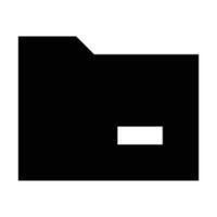 Mappe Symbol. geeignet zum Webseite ui Design vektor