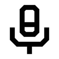 Mikrofon Symbol. geeignet zum Webseite ui Design vektor