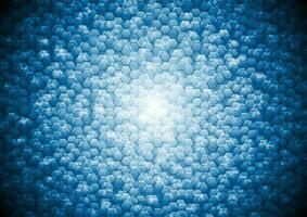 abstrakt blå tech hexagoner geometrisk bakgrund vektor