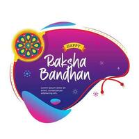 Lycklig Raksha bandhan baner bakgrund design illustration vektor