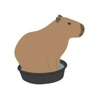 Capybara Single süß vektor