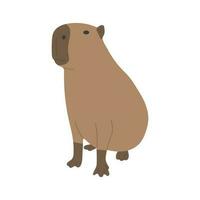 Capybara Single süß vektor