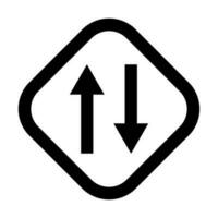 zwei Weg Vektor Glyphe Symbol zum persönlich und kommerziell verwenden.
