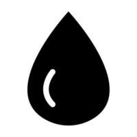 Wasser fallen Vektor Glyphe Symbol zum persönlich und kommerziell verwenden.