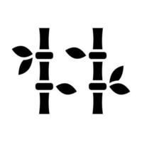 Bambus Vektor Glyphe Symbol zum persönlich und kommerziell verwenden.
