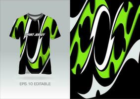 Trikot Design Sublimation T-Shirt Premium geometrisches Muster unglaubliche Vektorkollektion für Fußball Fußballrennen Radfahren Gaming Motocross Sport vektor