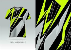 Trikot Design Sublimation T-Shirt Premium geometrisches Muster unglaubliche Vektorkollektion für Fußball Fußballrennen Radfahren Gaming Motocross Sport vektor