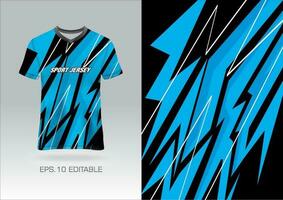 Trikot Design Sublimation T-Shirt Premium geometrisches Muster unglaubliche Vektorkollektion für Fußball Fußballrennen Radfahren Gaming Motocross Sport vektor