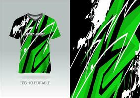 Trikot Design Sublimation T-Shirt Premium geometrisches Muster unglaubliche Vektorkollektion für Fußball Fußballrennen Radfahren Gaming Motocross Sport vektor