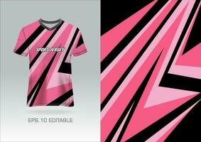 Trikot Design Sublimation T-Shirt Premium geometrisches Muster unglaubliche Vektorkollektion für Fußball Fußballrennen Radfahren Gaming Motocross Sport vektor