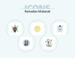 Ramadan eben Symbol Pack 5 Symbol Design. Uhr. Alarm. Lampe. Kalligraphie. Kennzeichen vektor
