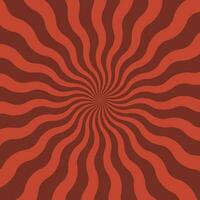 röd godis grädde virvla runt mönster bakgrund. spiral virvel radiell rader vektor illustration.