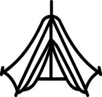 Vektor Illustration von Zelt Symbol