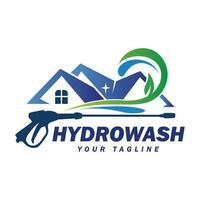 Hydrowäsche Logo Design Vorlage. Druck Waschen elegant Logo Design. vektor