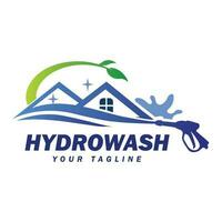 Hydrowäsche Logo Design Vorlage. Druck Waschen elegant Logo Design. vektor