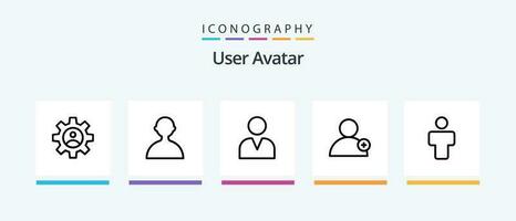 Benutzer Linie 5 Symbol Pack einschließlich Profil. Bewertung. Benutzer. Benutzer. löschen. kreativ Symbole Design vektor