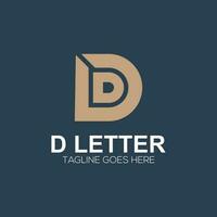 Luxus Initiale Brief d d Logo Illustration zum Ihre Unternehmen vektor
