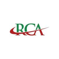rca logotyp brev design vektor