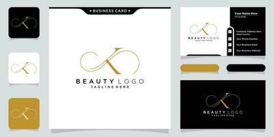 Initiale Brief k Luxus Logo Design Vektor