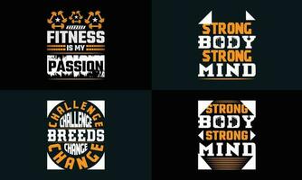 Beste Typografie t Hemd Design zum Fitnessstudio und Fitness Inspiration und Motivation vektor