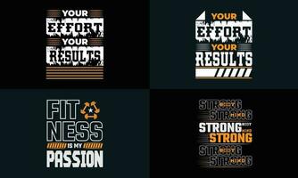 bäst typografi t skjorta design för Gym och kondition inspiration och motivering vektor