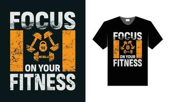 Beste Typografie t Hemd Design zum Fitnessstudio und Fitness Inspiration und Motivation vektor