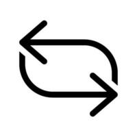 upprepa ikon vektor symbol design illustration
