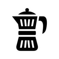 kaffe pott ikon vektor symbol design illustration