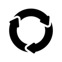 återvinna ikon vektor symbol design illustration