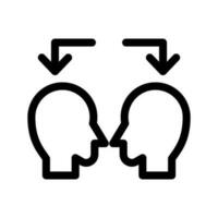 Konflikt Symbol Vektor Symbol Design Illustration