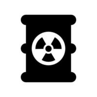 radioaktiv Fass Symbol Vektor Symbol Design Illustration