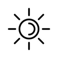 Sol ikon vektor symbol design illustration