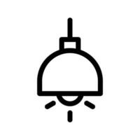Lampe Symbol Vektor Symbol Design Illustration