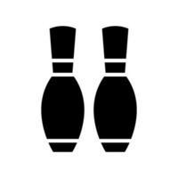 bowling stift ikon vektor symbol design illustration