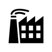 Fabrik Symbol Vektor Symbol Design Illustration