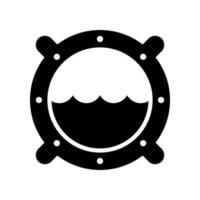 fartyg fönster ikon vektor symbol design illustration