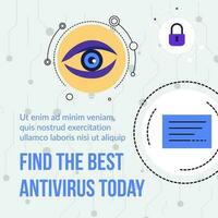 finden das Beste Antivirus Heute, Anti Malware sicher vektor