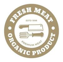 frisch Fleisch, organisch Produkte zum Kochen, Logo vektor