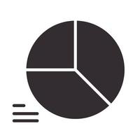 statistik diagram rapport element siluett ikon stil vektor