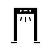metall detektor ikon vektor symbol design illustration