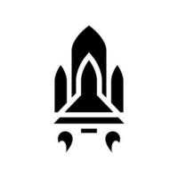 Raumschiff Symbol Vektor Symbol Design Illustration