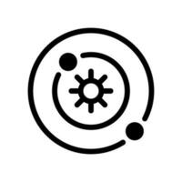 sol- systemet ikon vektor symbol design illustration